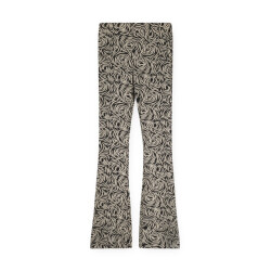 Like Flo Meisjes flair broek viscose flore antraciet