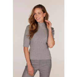 Jansen Amsterdam Fn154top bodil w24 000460 grey melange