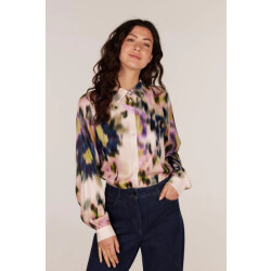 Jansen Amsterdam W24 elena wm756 blouse 000132 multicolor zand