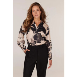 Jansen Amsterdam W24 blouse cristina wgp168 00/0131 sand black