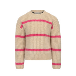 Looxs Revolution Meiden sweater gebreid pink stripe