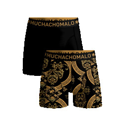 Muchachomalo Heren 2-pack boxershorts print/effen