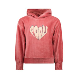 MAYCE Meisjes hoodie rib velours rouge