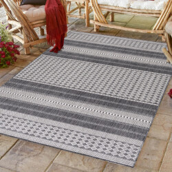 Muratap Sunny outdoor binnen en buiten vloerkleed grijs tapijt voor tuin