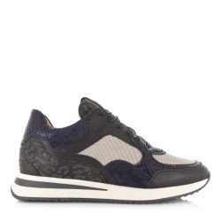 VIA VAI nora sooth | kenia combi blue lage sneakers dames