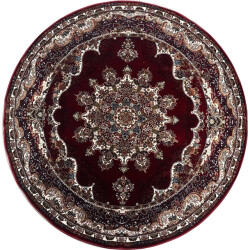 Muratap Isfahan oosters vloerkleed nain laagpolig klassiek vintage tapijt rond / multi- 250 cm rond