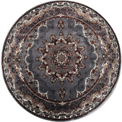 Muratap Isfahan oosters vloerkleed nain laagpolig klassiek vintage tapijt rond / multi- 200 cm rond