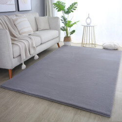 Muratap Pouffy fluffy hoogpolig vloerkleed uni kleur - woonkamer tapijt -