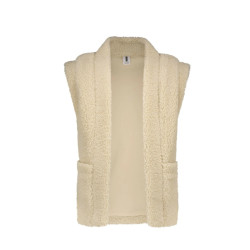 B.Nosy Meisjes gilet teddy georgie ecru