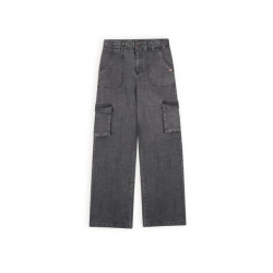 NoBell Meiden jeans cargo wide fit susy jet