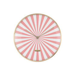Karlsson wandklok candy swirl dome flamingo pink & white- Ø40cm