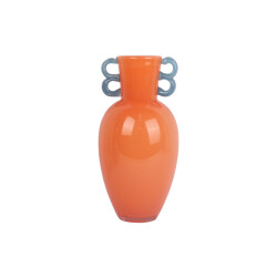 Present Time vaas fiesta large peach orange