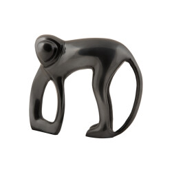 Present Time beeld aap gun metal plated