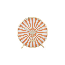 Karlsson wekker candy swirl bright orange & white