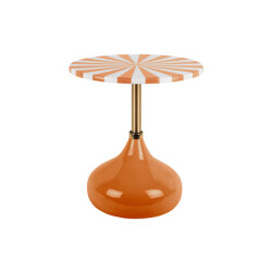 Leitmotiv bijzettafel candy swirl bright orange & white