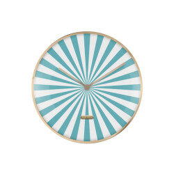 Karlsson wandklok candy swirl dome turquoise blue & white- Ø40cm