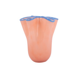 Present Time vaas ruffles medium peach orange