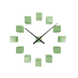 Karlsson wandklok diy cubic metallic metallic green- Ø40cm