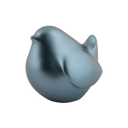 Present Time beeld dikke vogel metallic dark blue