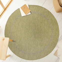 Muratap Relax uni binnen en buiten rond vloerkleed indoor & outdoor laagpolig