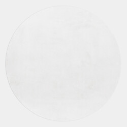 Muratap Pouffy fluffy hoogpolig rond vloerkleed uni kleur - woonkamer tapijt