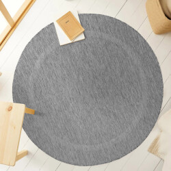 Muratap Relax uni binnen en buiten rond vloerkleed indoor & outdoor laagpolig