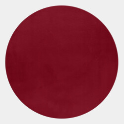 Muratap Pouffy fluffy hoogpolig rond vloerkleed uni kleur - woonkamer