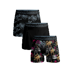 Muchachomalo Heren 3-pack boxershorts print/effen