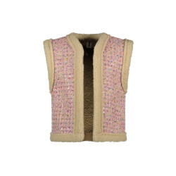 B.Nosy Meisjes gilet boucle gitte geranium
