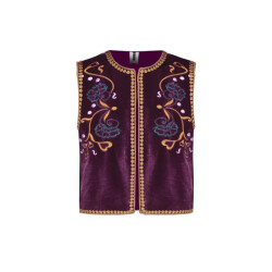 B.Nosy Meisjes gilet gaby grape wine