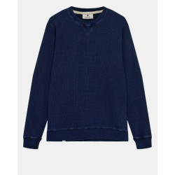 Anerkjendt Akruben indigo waffle sweat 901761 sky captain