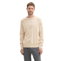 Tom Tailor Two tone crewneck knit ecru