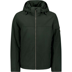 No Excess Jacket short fit hooded softshell s dark moss