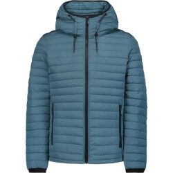 No Excess Jacket hooded short fit padded shadow blue
