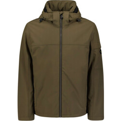 No Excess Jacket short fit hooded softshell s taupe