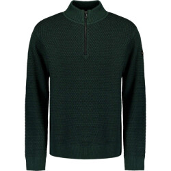 No Excess Pullover half zipper 2 coloured mel dark green