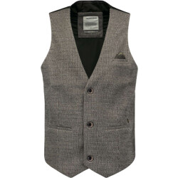 No Excess Gilet stretch jersey melange black