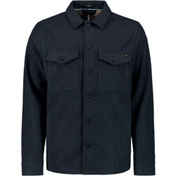 No Excess Overshirt button closure melange night