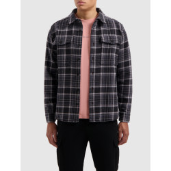 Pure Path Heavy twill checked shirt