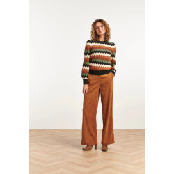 Smashed Lemon 23581 trendy wijde corduroy broek |