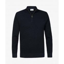 Profuomo Ppvj30007b p pullover half zip navy profu