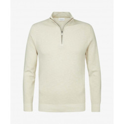 Profuomo Ppvj30007a e -  pullover half zip off white - profu