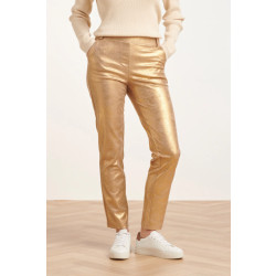 Smashed Lemon 24734 goud suedine broek