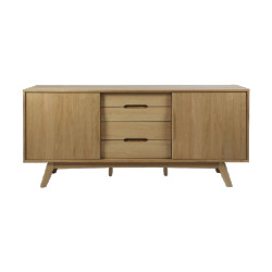 Lisomme Toby houten dressoir naturel 180 x 44 cm