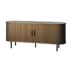 Olivine Lenn houten dressoir gerookt eiken 180 x 45 cm