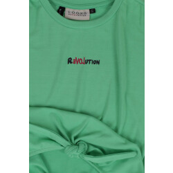 Looxs Revolution Viscose knoop t-shirt green voor meisjes in de kleur