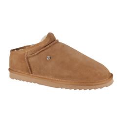 Warmbat Conner cognac heren pantoffel (gesloten hiel)