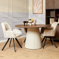 Starfurn Eettafel madison walnut | 130 cm