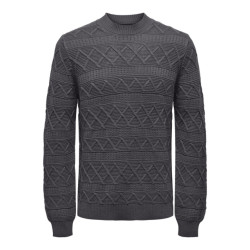 Only & Sons Onswade reg 5 struc crew neck knit -