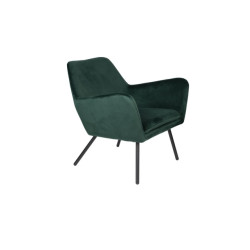 White Label Living Bon fauteuil velvet groen